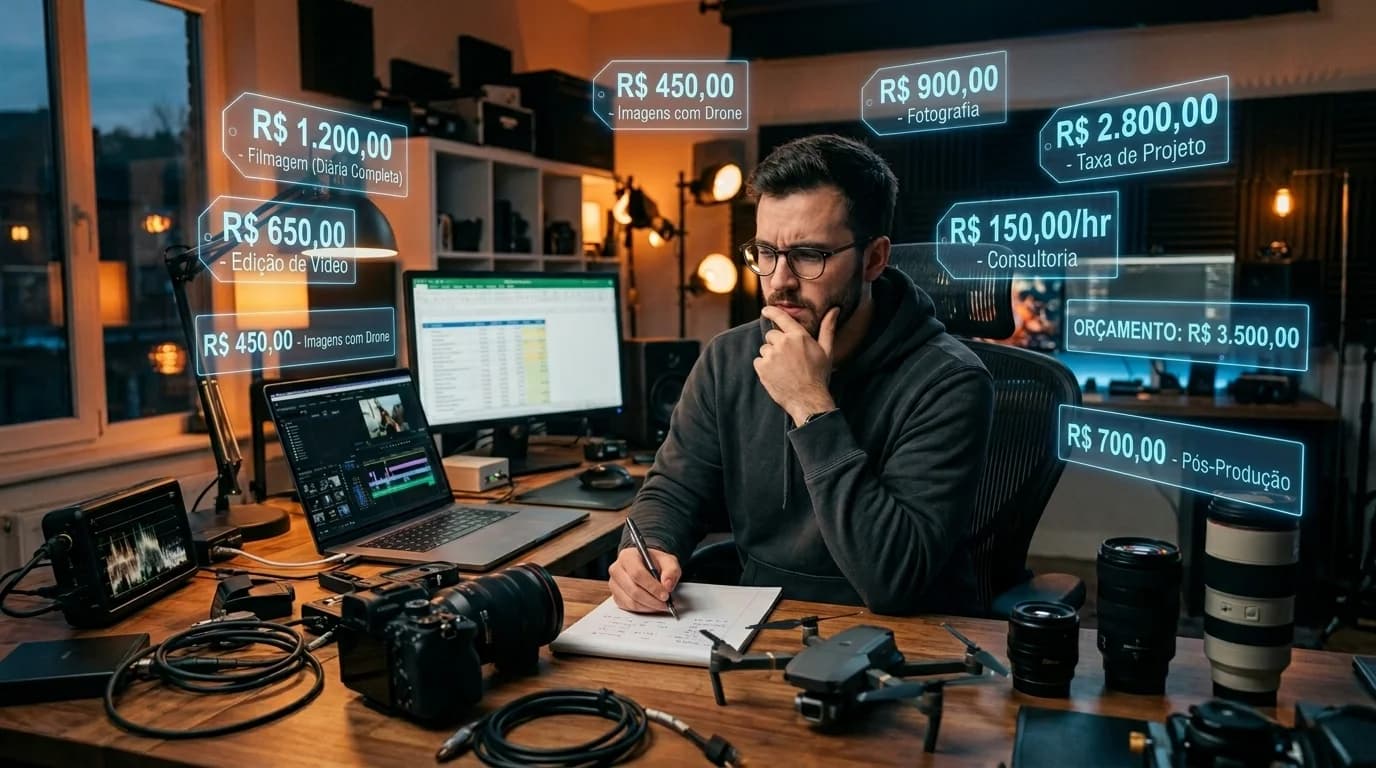 O Guia Definitivo de Precificação para Videomakers, Fotógrafos, Pilotos de Drone e Freelancers